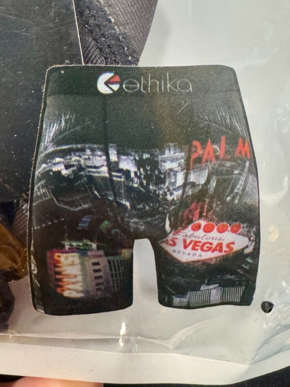 NWT Men S (28-30) Ethika The Staple Fit Boxer Brief Las Vegas 1128-S Black White